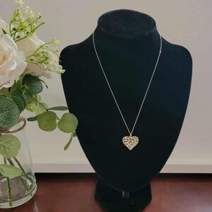 NWT Leopard Heart Pendant Necklace
